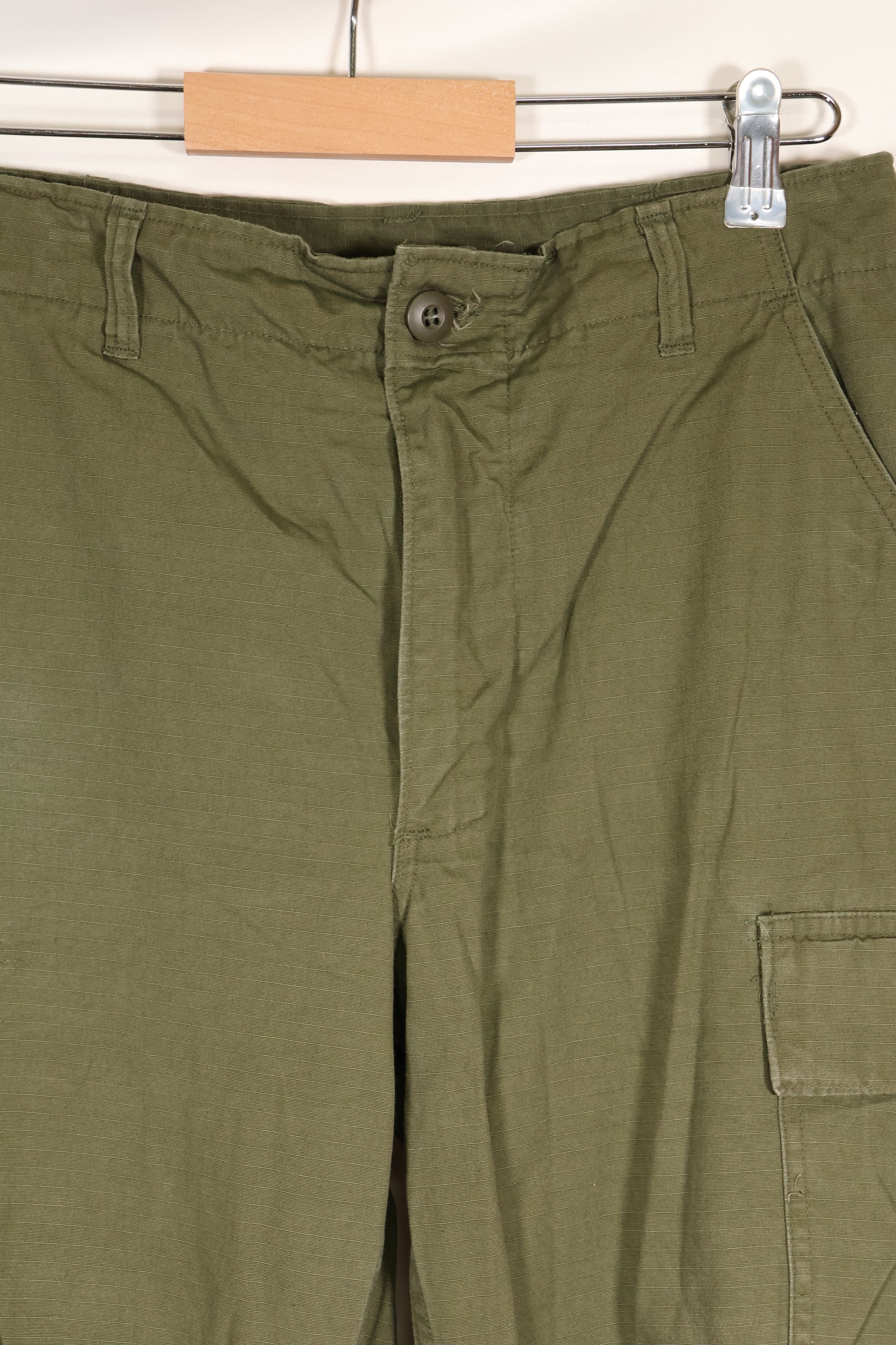 Estimated 1968–69 S-L 4th Model Jungle Fatigue Pants, Used, No Contract Tag