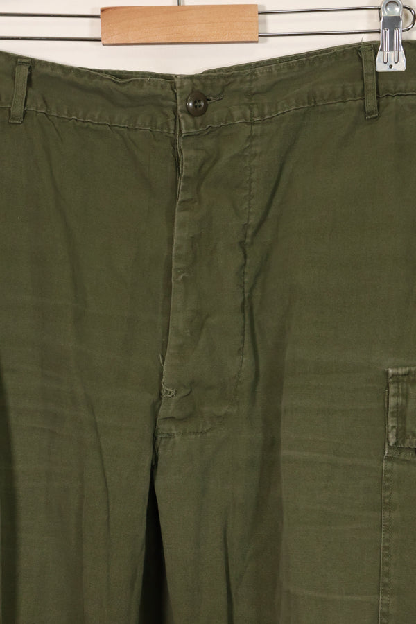 1967年合同第三款非防撕裂丛林作战裤，尺码标签已无法辨认，二手