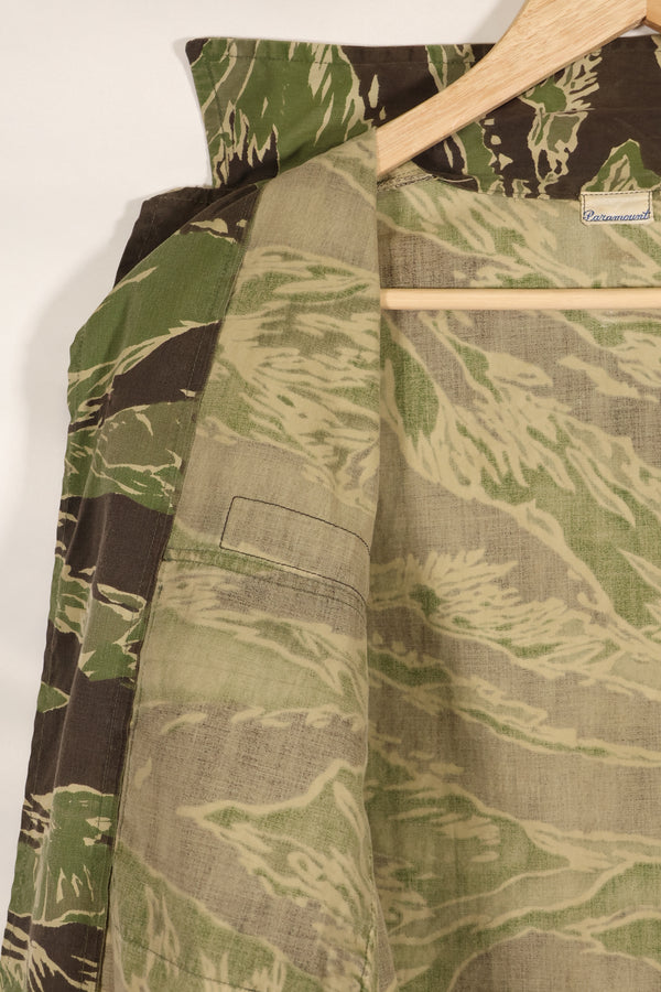 1968年　映画「グリーンベレー」「未知との遭遇」衣装　ジョンウェインパターン　タイガーストライプ　シャツ