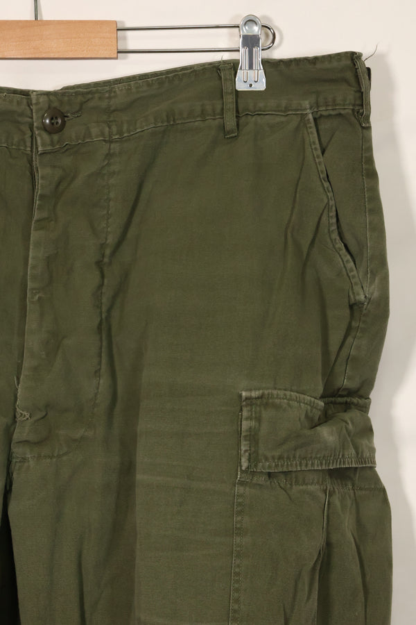 1967年合同第三款非防撕裂丛林作战裤，尺码标签已无法辨认，二手