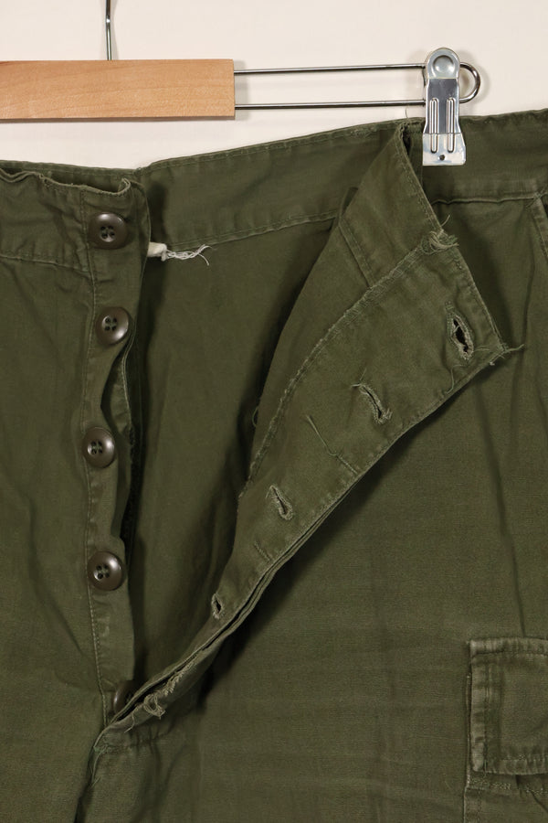 1967年合同第三款非防撕裂丛林作战裤，尺码标签已无法辨认，二手