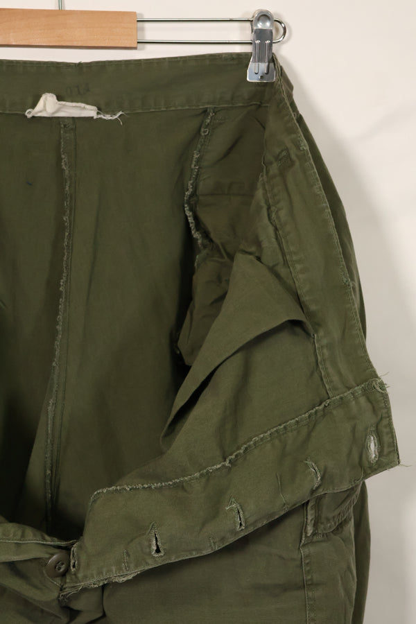 1967年合同第三款非防撕裂丛林作战裤，尺码标签已无法辨认，二手