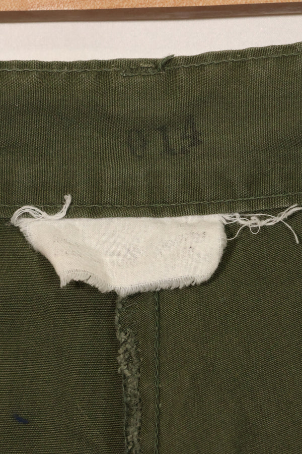 1967年合同第三款非防撕裂丛林作战裤，尺码标签已无法辨认，二手