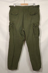 1967年合同第三款非防撕裂丛林作战裤，尺码标签已无法辨认，二手