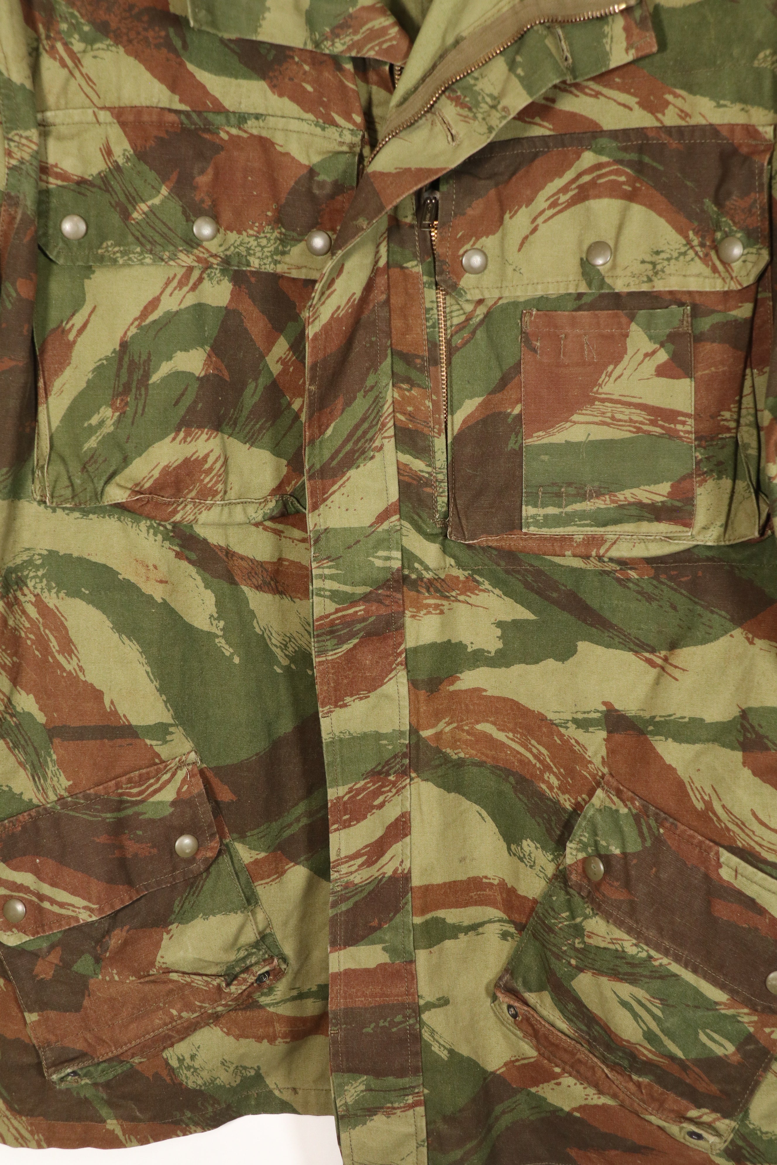 正品 1950 年代法国陆军蜥蜴迷彩 TAP 47/54 空降兵夹克，近乎全新