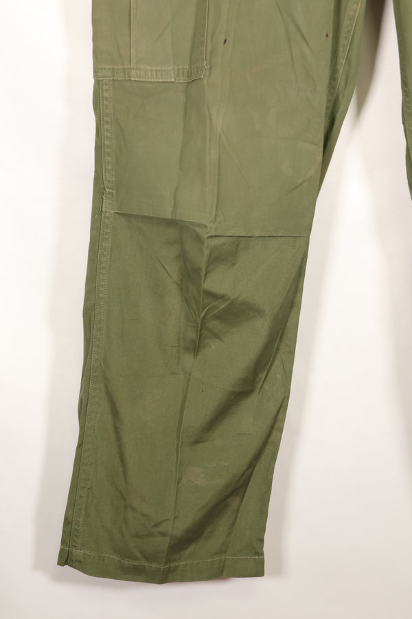 推定 1967年頃　S-L　3rd Model ノンリップストップ ジャングルファティーグ　パンツ　褪色あり　中古品