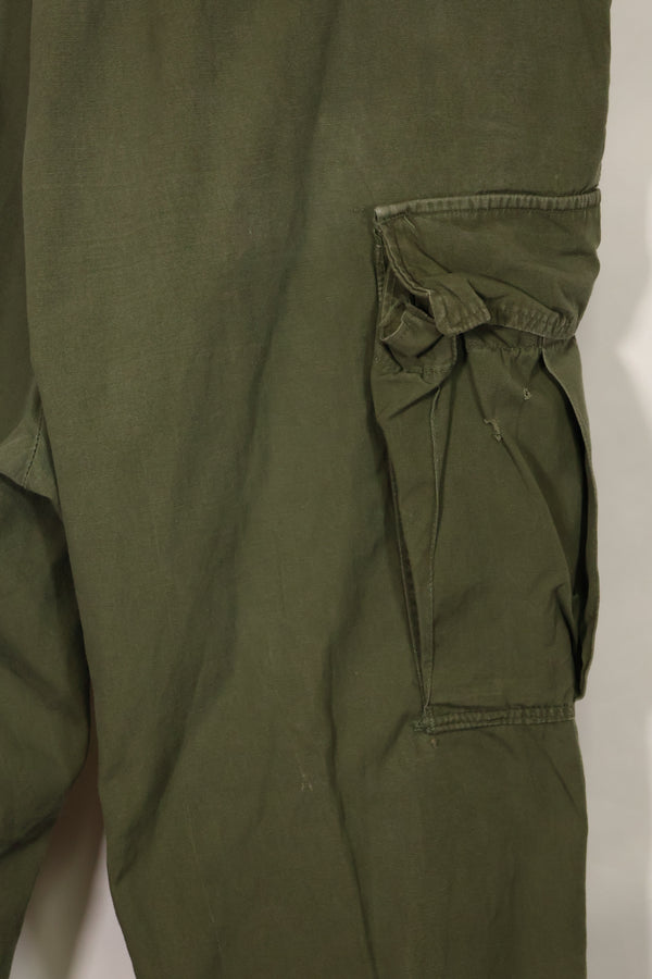 1967年合同第三款非防撕裂丛林作战裤，尺码标签已无法辨认，二手