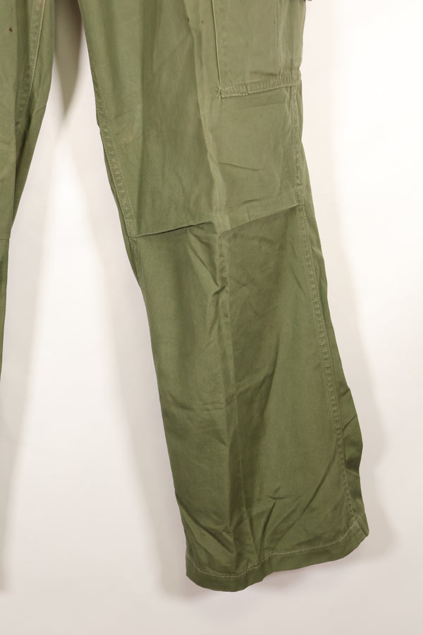 推定 1967年頃　S-L　3rd Model ノンリップストップ ジャングルファティーグ　パンツ　褪色あり　中古品
