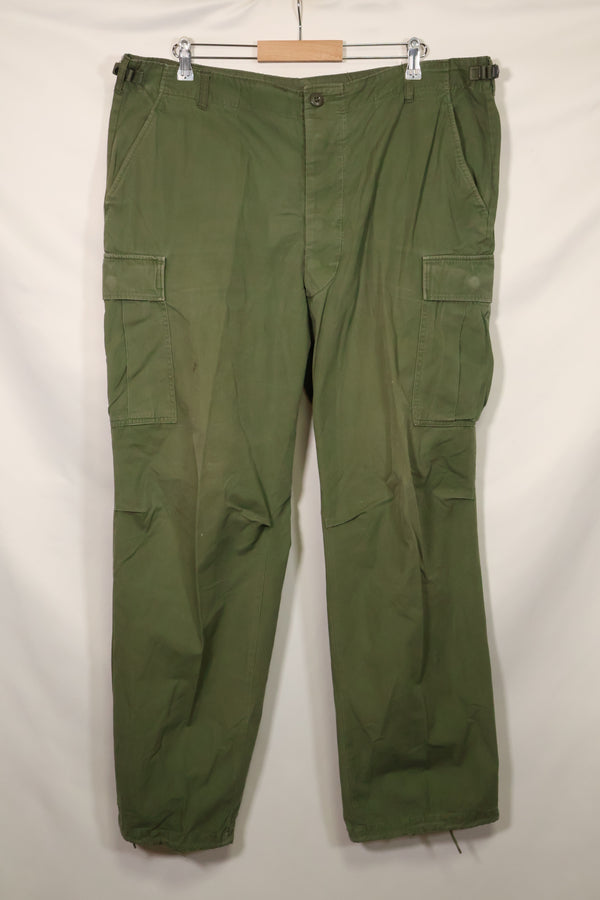 1967年契約　3rd Model ノンリップストップ　ジャングルファティーグ　パンツ　X-L-R　中古品  B
