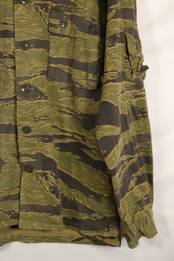 大阪 MASH製　US-M ゴールドタイガーストライプ　USカット　シャツ　中古品　退色あり