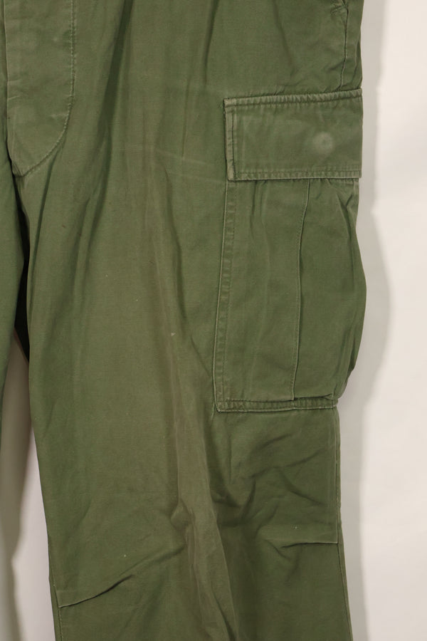 1967年契約　3rd Model ノンリップストップ　ジャングルファティーグ　パンツ　X-L-R　中古品  B