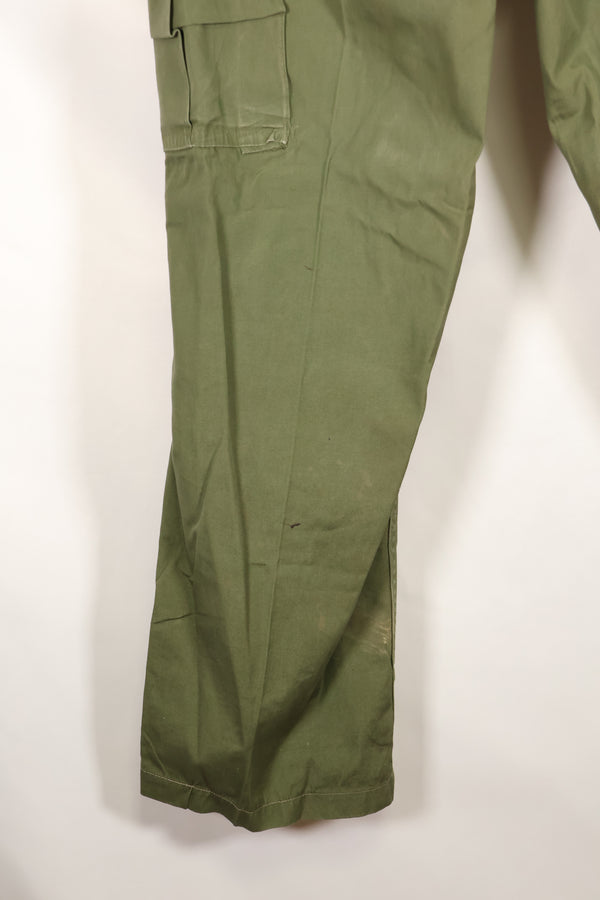 推定 1967年頃　S-L　3rd Model ノンリップストップ ジャングルファティーグ　パンツ　褪色あり　中古品