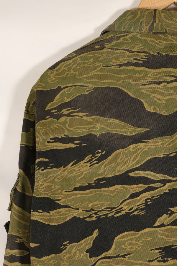 大阪 MASH製　US-M ゴールドタイガーストライプ　USカット　シャツ　中古品　退色あり