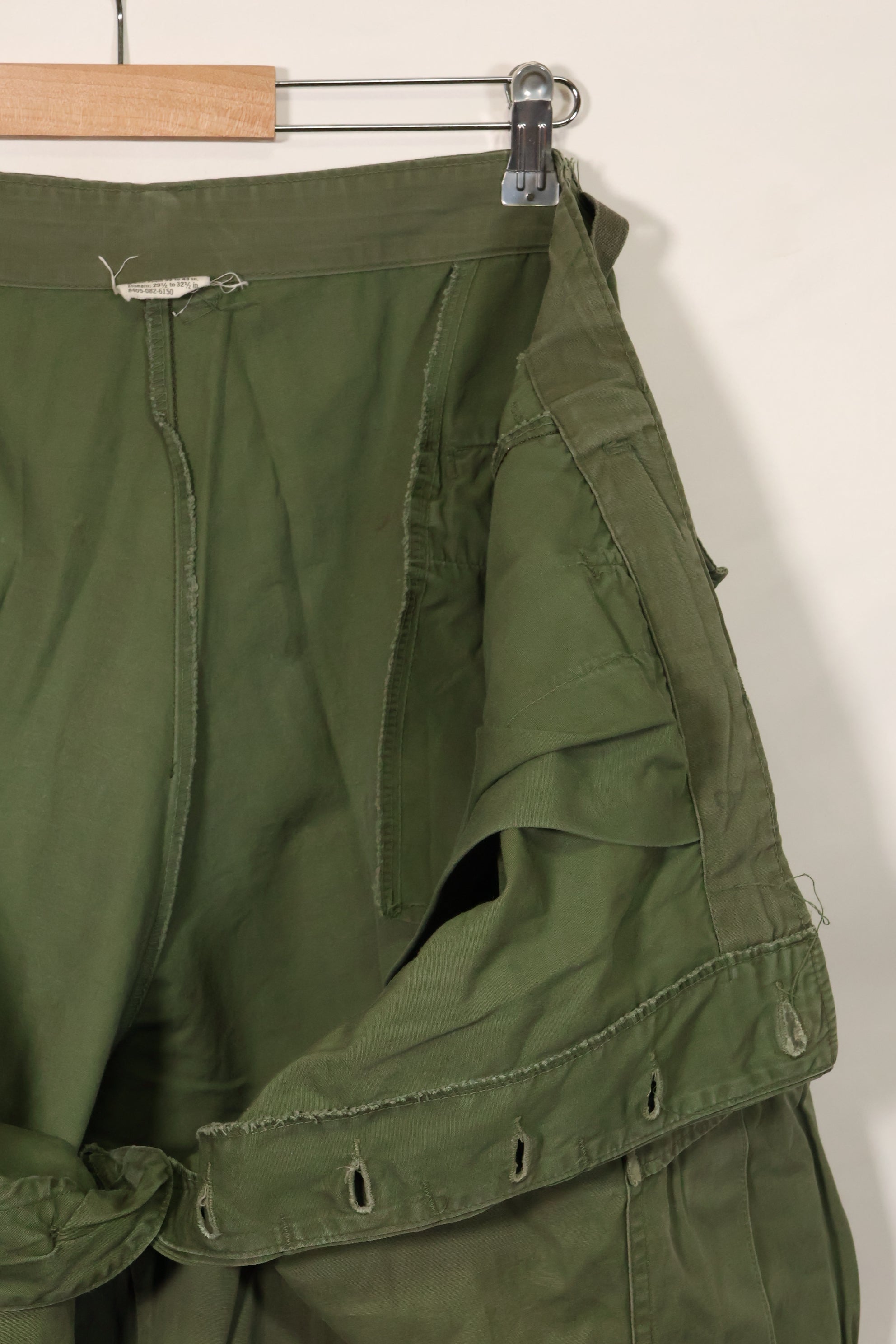 1967年契約　3rd Model ノンリップストップ　ジャングルファティーグ　パンツ　X-L-R　中古品  B