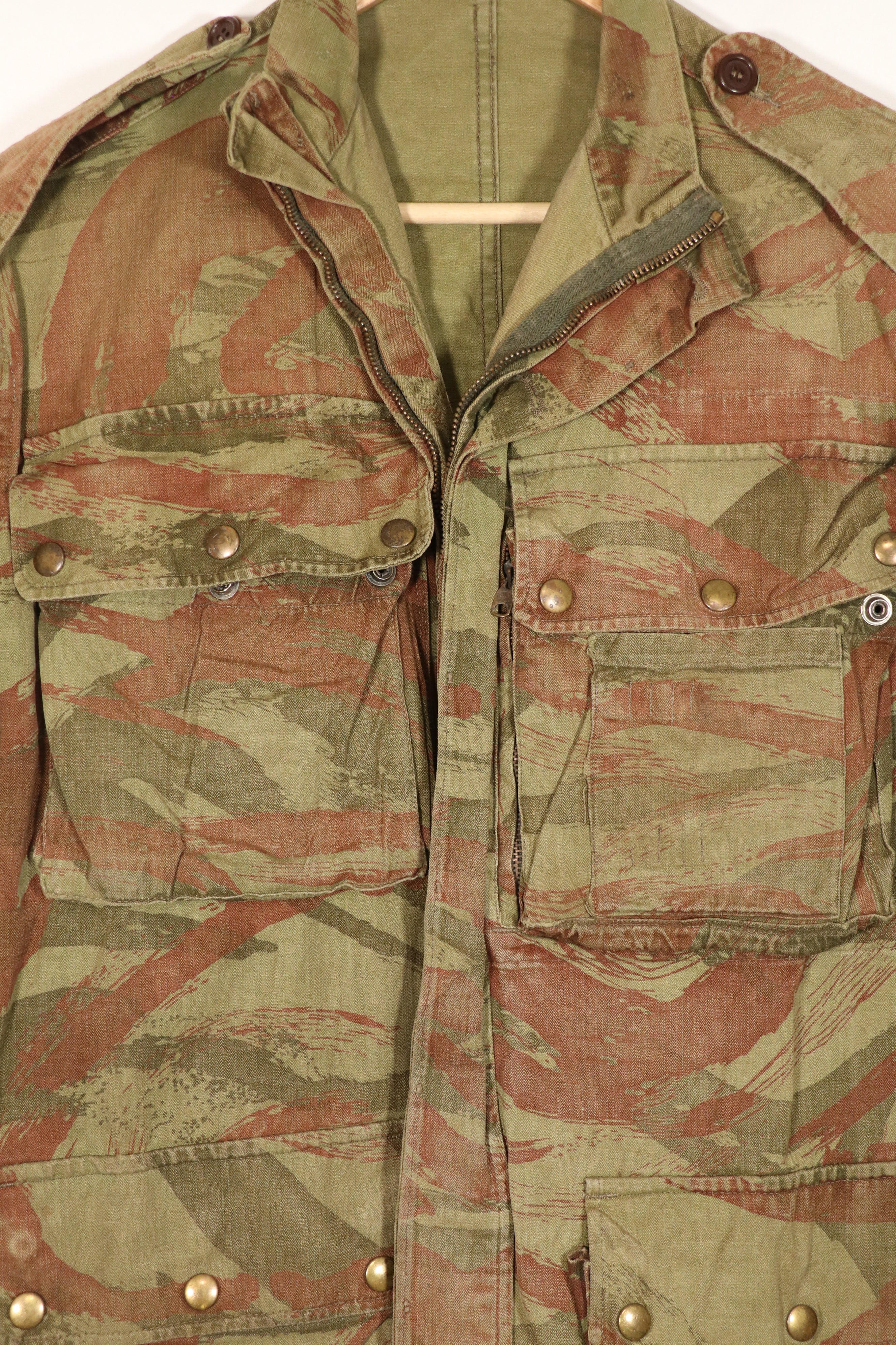 正品 1950 年代法国陆军蜥蜴迷彩 TAP 47/56 空降兵夹克