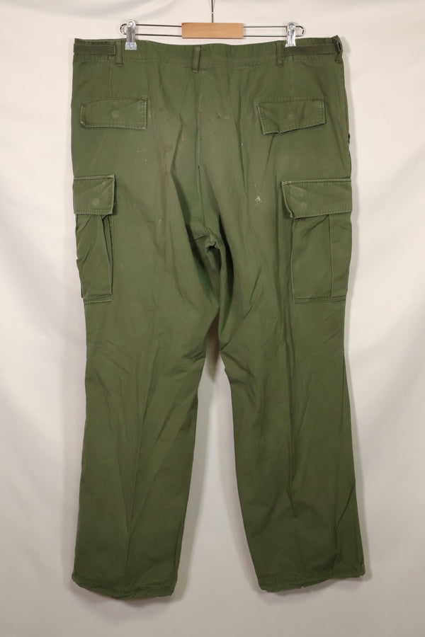 1967年契約　3rd Model ノンリップストップ　ジャングルファティーグ　パンツ　X-L-R　中古品  B