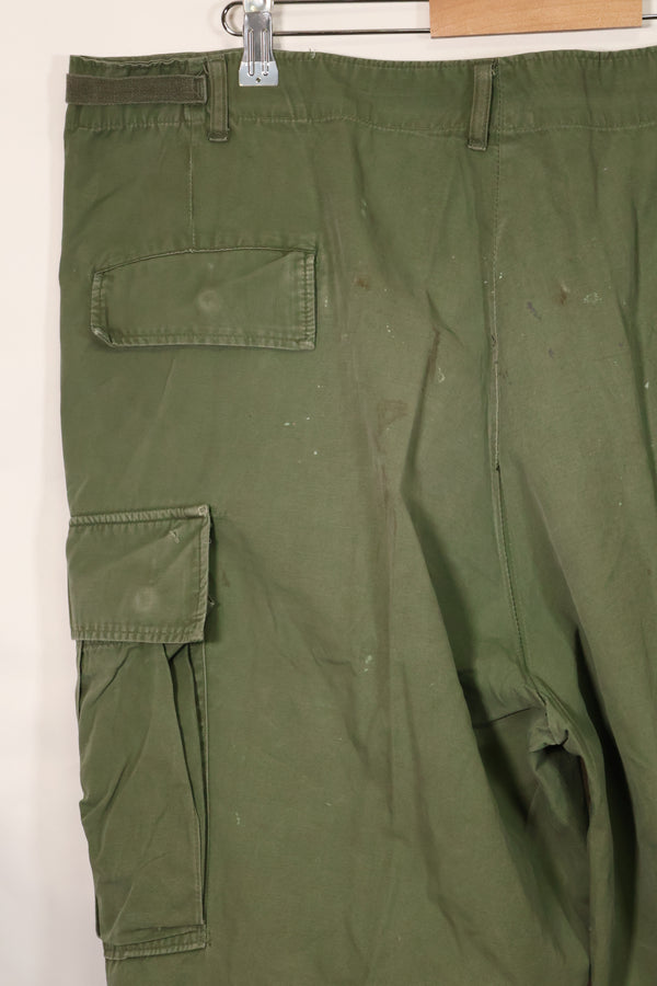 1967年契約　3rd Model ノンリップストップ　ジャングルファティーグ　パンツ　X-L-R　中古品  B