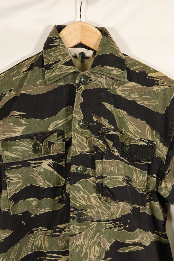 1960年代　A-M　沖縄タイガー　タイガーストライプ　シャツ　Asian Cut　状態良い　中古品