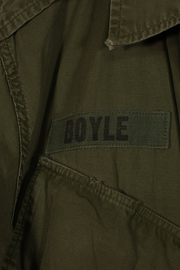 実物　日本製　FEC-39917　2nd Model ジャングルファティーグ ジャケット　第25歩兵師団　パッチ付き　中古品