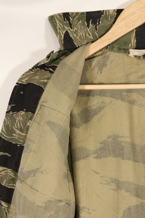 1960年代　A-M　沖縄タイガー　タイガーストライプ　シャツ　Asian Cut　状態良い　中古品