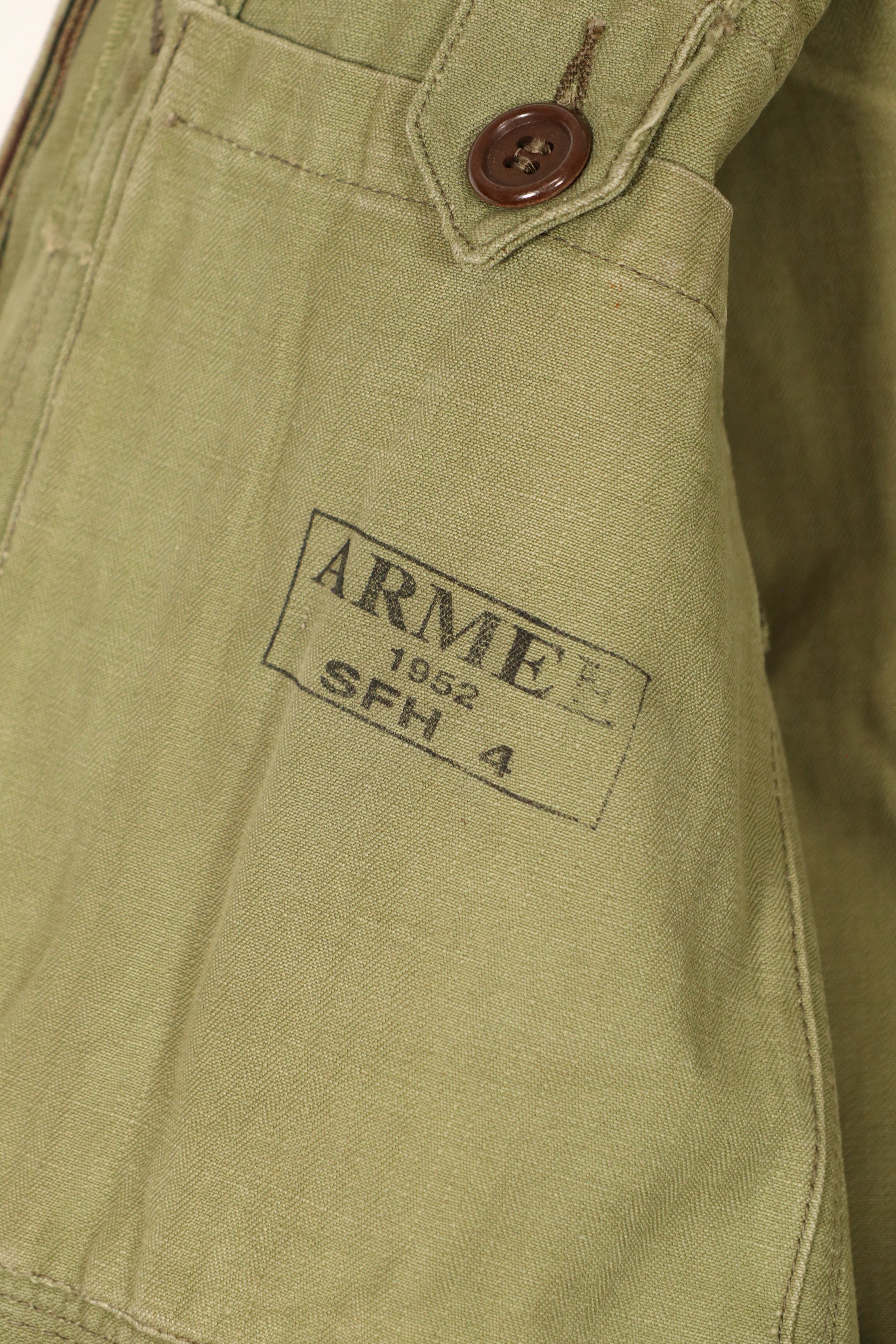 正品 1950 年代法国陆军蜥蜴迷彩 TAP 47/56 空降兵夹克