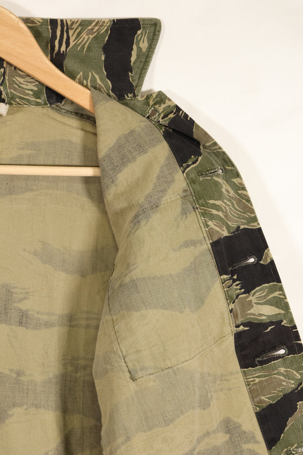 1960年代　A-M　沖縄タイガー　タイガーストライプ　シャツ　Asian Cut　状態良い　中古品