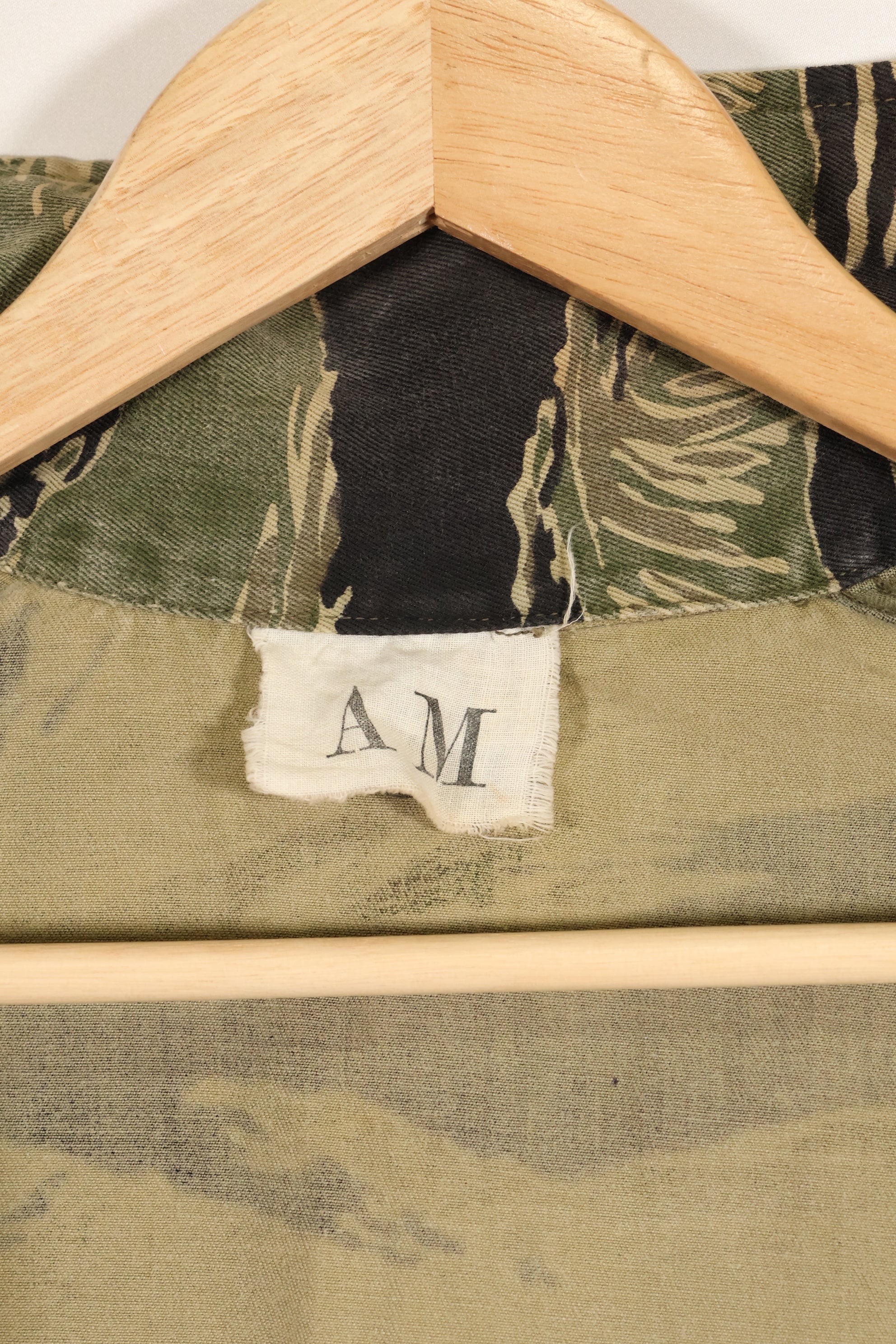 1960年代　A-M　沖縄タイガー　タイガーストライプ　シャツ　Asian Cut　状態良い　中古品