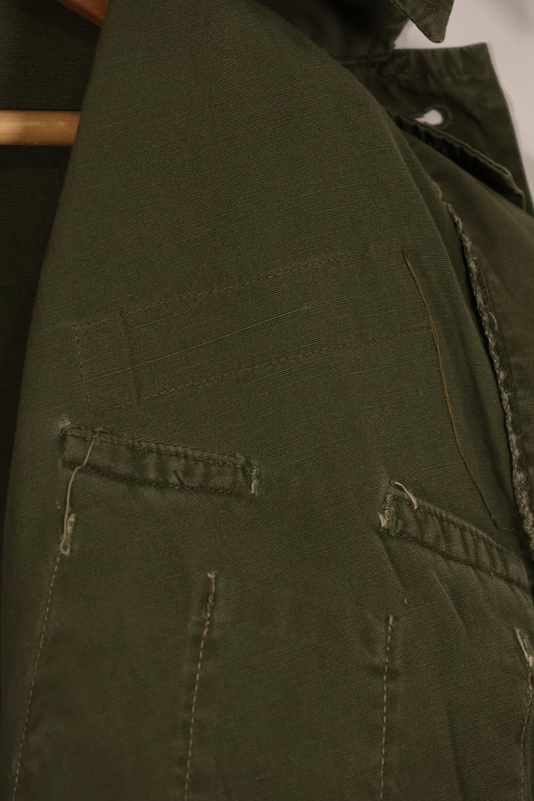 実物　日本製　FEC-39917　2nd Model ジャングルファティーグ ジャケット　第25歩兵師団　パッチ付き　中古品