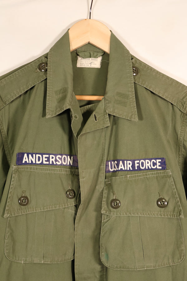 1963 Contract, S-R, U.S. Air Force, Officer, 1st Model Jungle Fatigue Jacket, Modified, Used