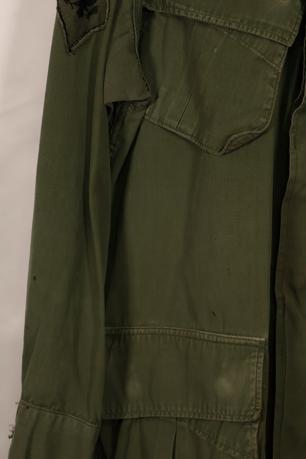 実物　1966年〜1967年製　3rd Model ジャングルファティーグ　M-R　25th Inf パッチ付き　中古品