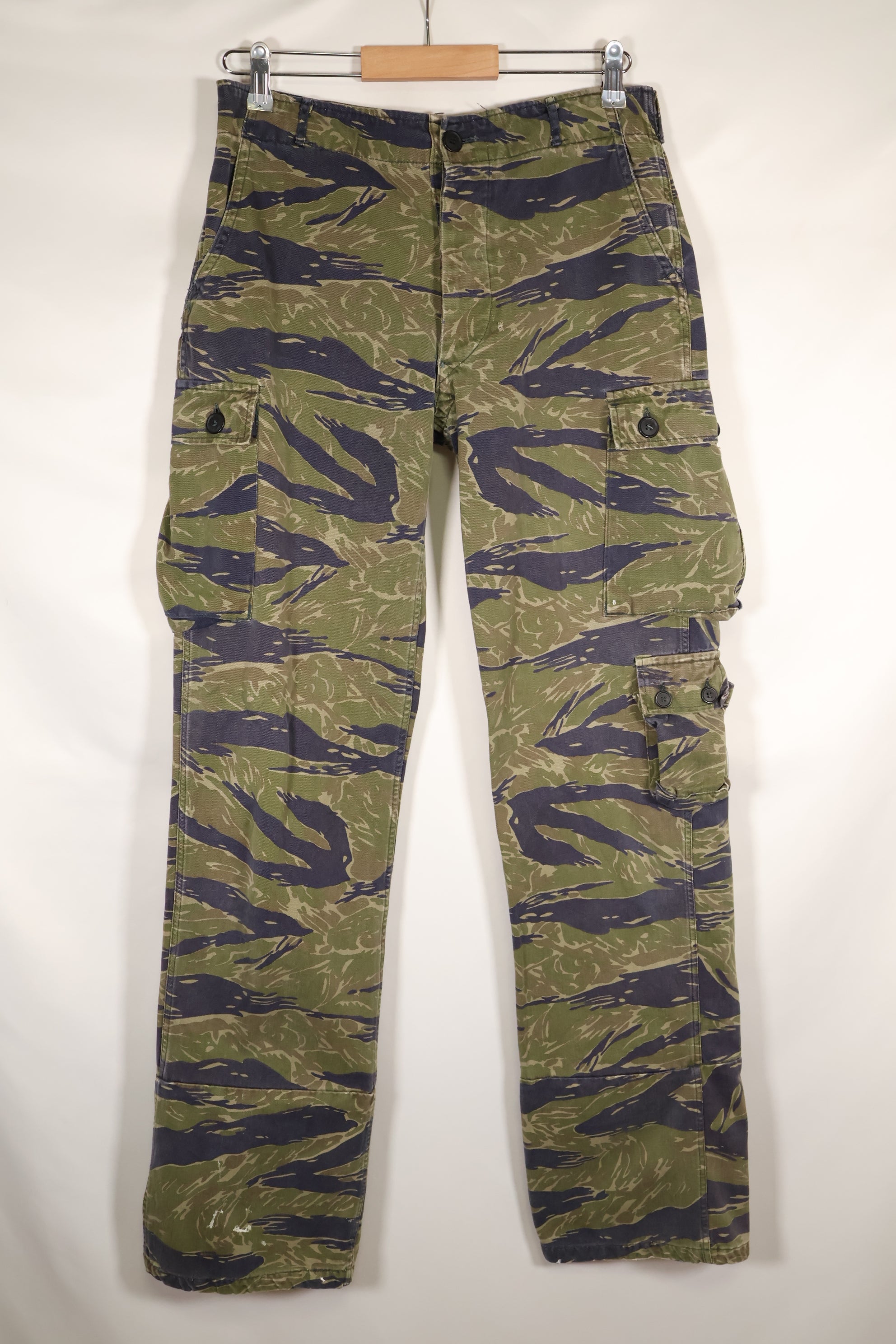1970年頃　沖縄製　TO78　シルバータイガーパターン　タイガーストライプパンツ　中古品