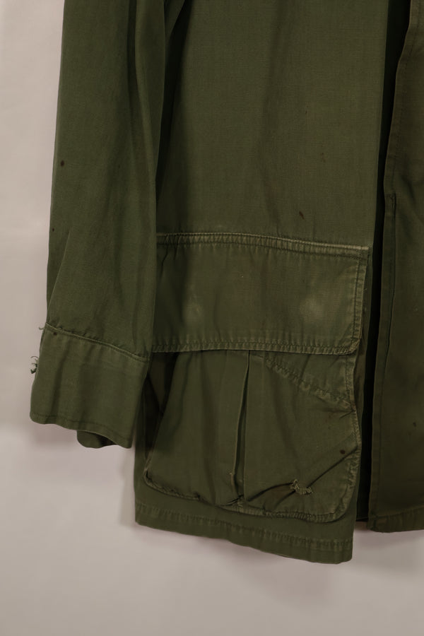 実物　1966年〜1967年製　3rd Model ジャングルファティーグ　M-R　25th Inf パッチ付き　中古品