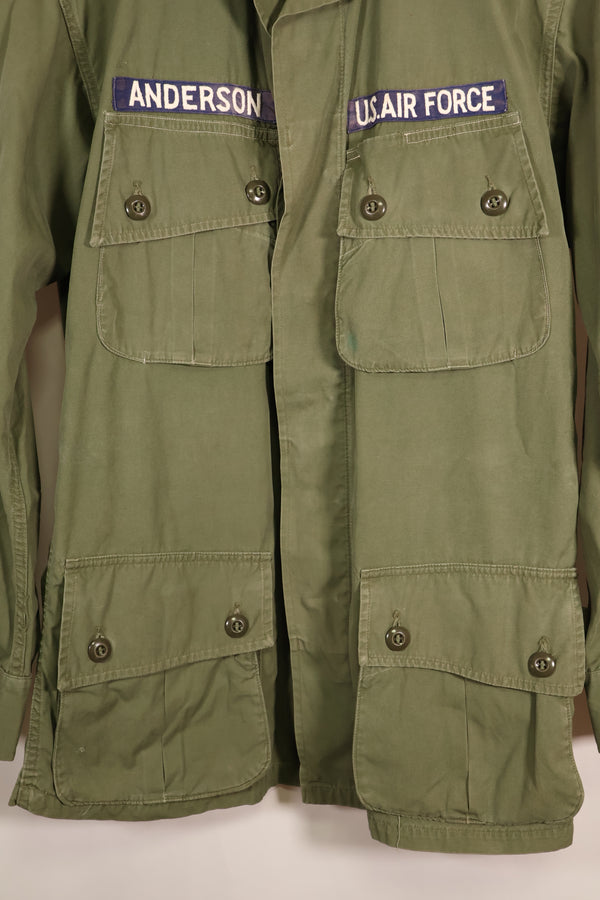 1963 Contract, S-R, U.S. Air Force, Officer, 1st Model Jungle Fatigue Jacket, Modified, Used