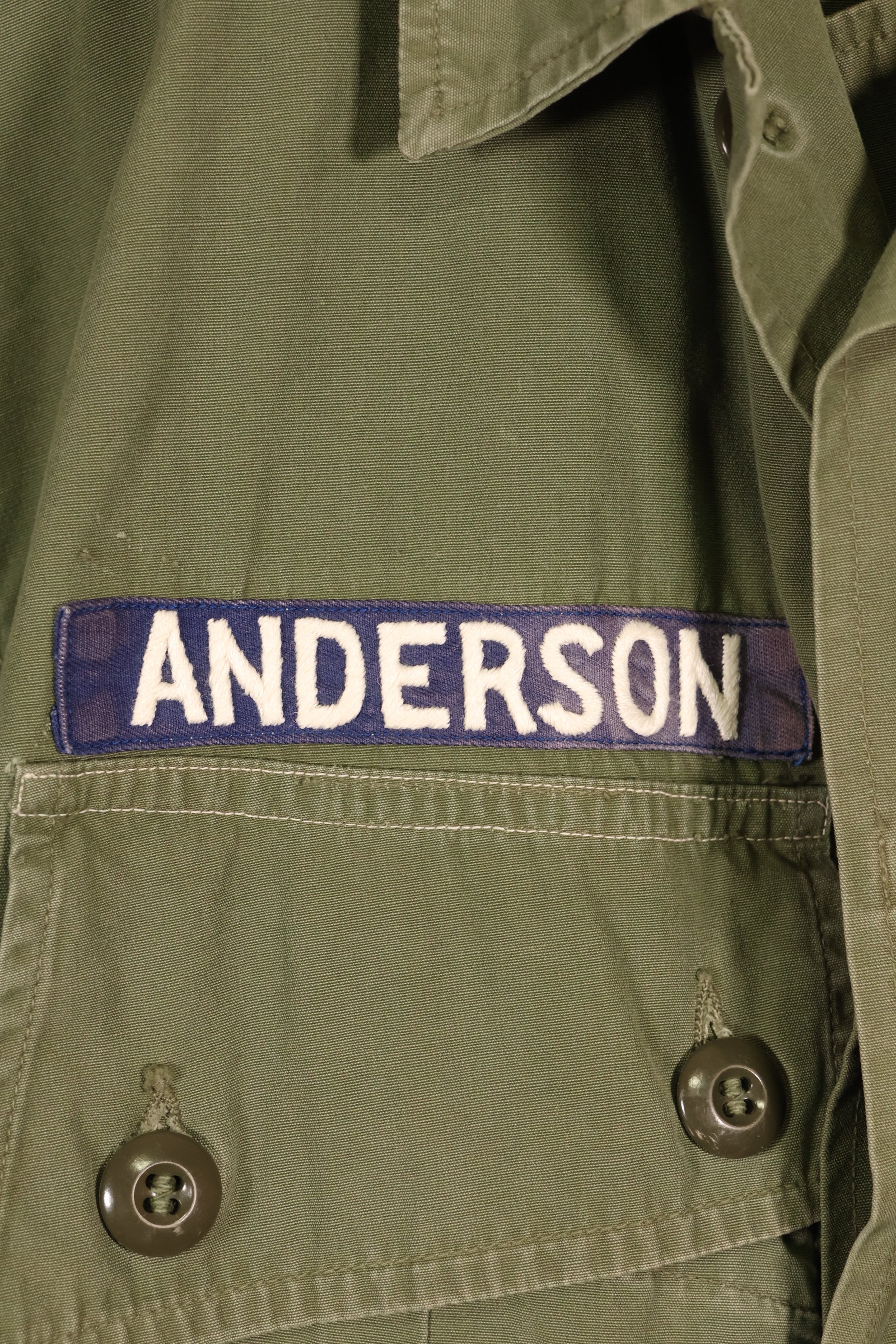 1963 Contract, S-R, U.S. Air Force, Officer, 1st Model Jungle Fatigue Jacket, Modified, Used