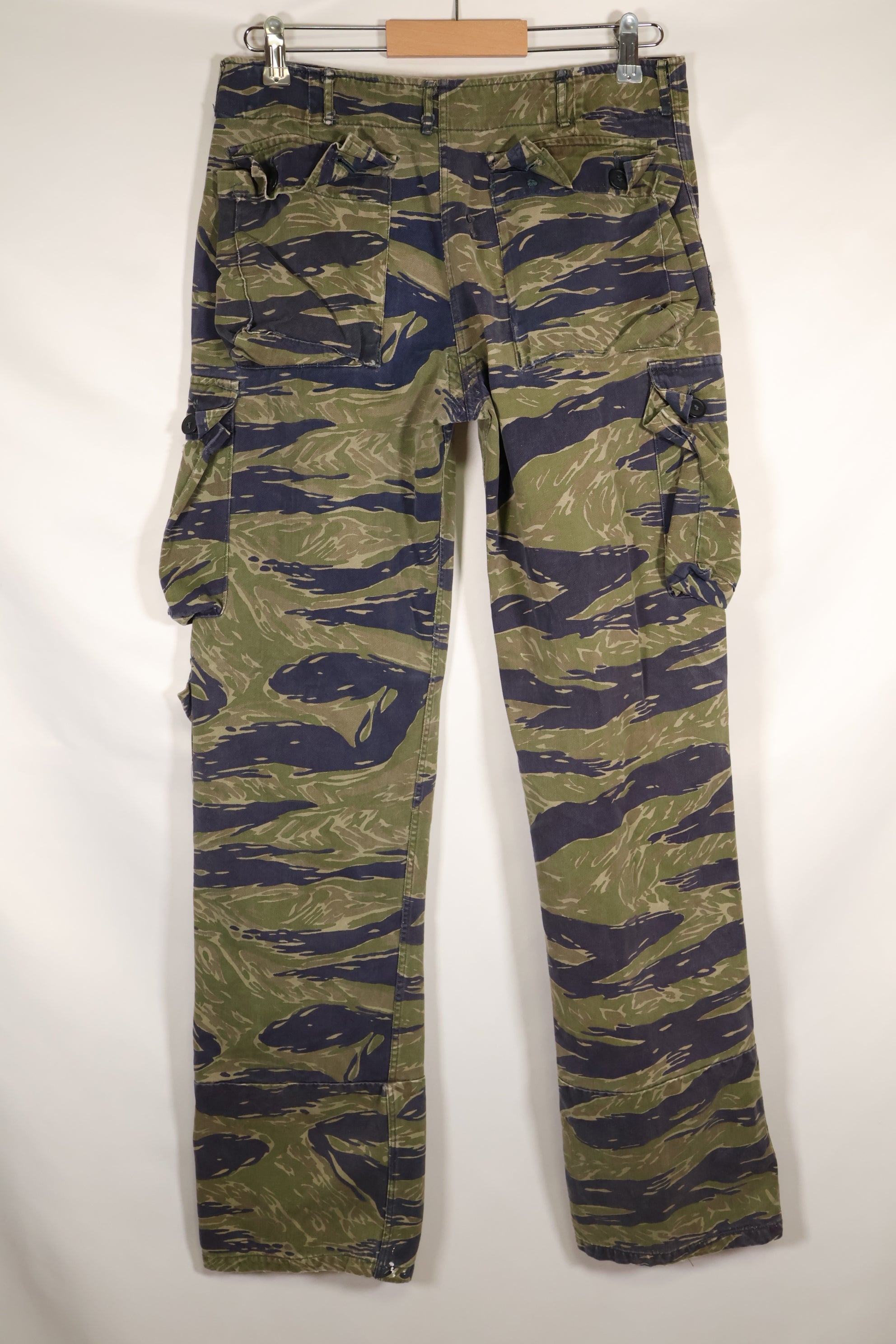 1970年頃　沖縄製　TO78　シルバータイガーパターン　タイガーストライプパンツ　中古品