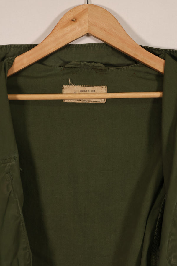 実物　1966年〜1967年製　3rd Model ジャングルファティーグ　M-R　25th Inf パッチ付き　中古品