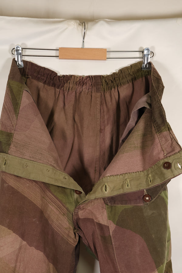 Real British Army SAS Trousers WINDPROOF Camouflage Pants Modified Pants Indochina War Used