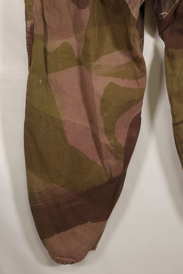Real British Army SAS Trousers WINDPROOF Camouflage Pants Modified Pants Indochina War Used