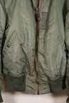 1950s LARGE U.S. Air Force Early Model MA-1 Flight Jacket, Intermediate, Used