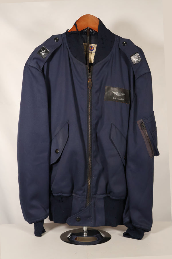 1969年　チャック・イエーガー空軍少将　テストサンプルブランチ製　フライトジャケット　徽章付