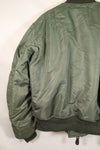 1950s LARGE U.S. Air Force Early Model MA-1 Flight Jacket, Intermediate, Used
