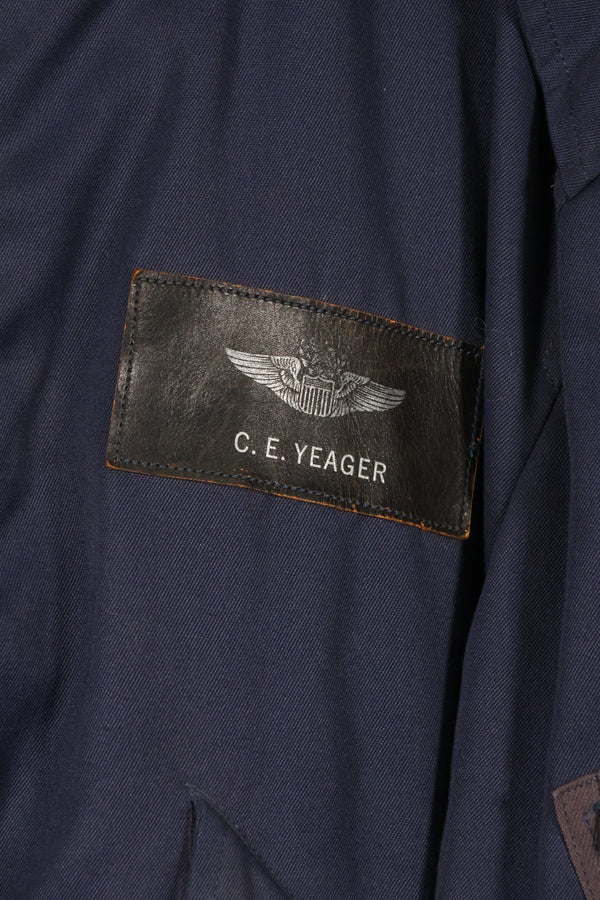 1969年　チャック・イエーガー空軍少将　テストサンプルブランチ製　フライトジャケット　徽章付