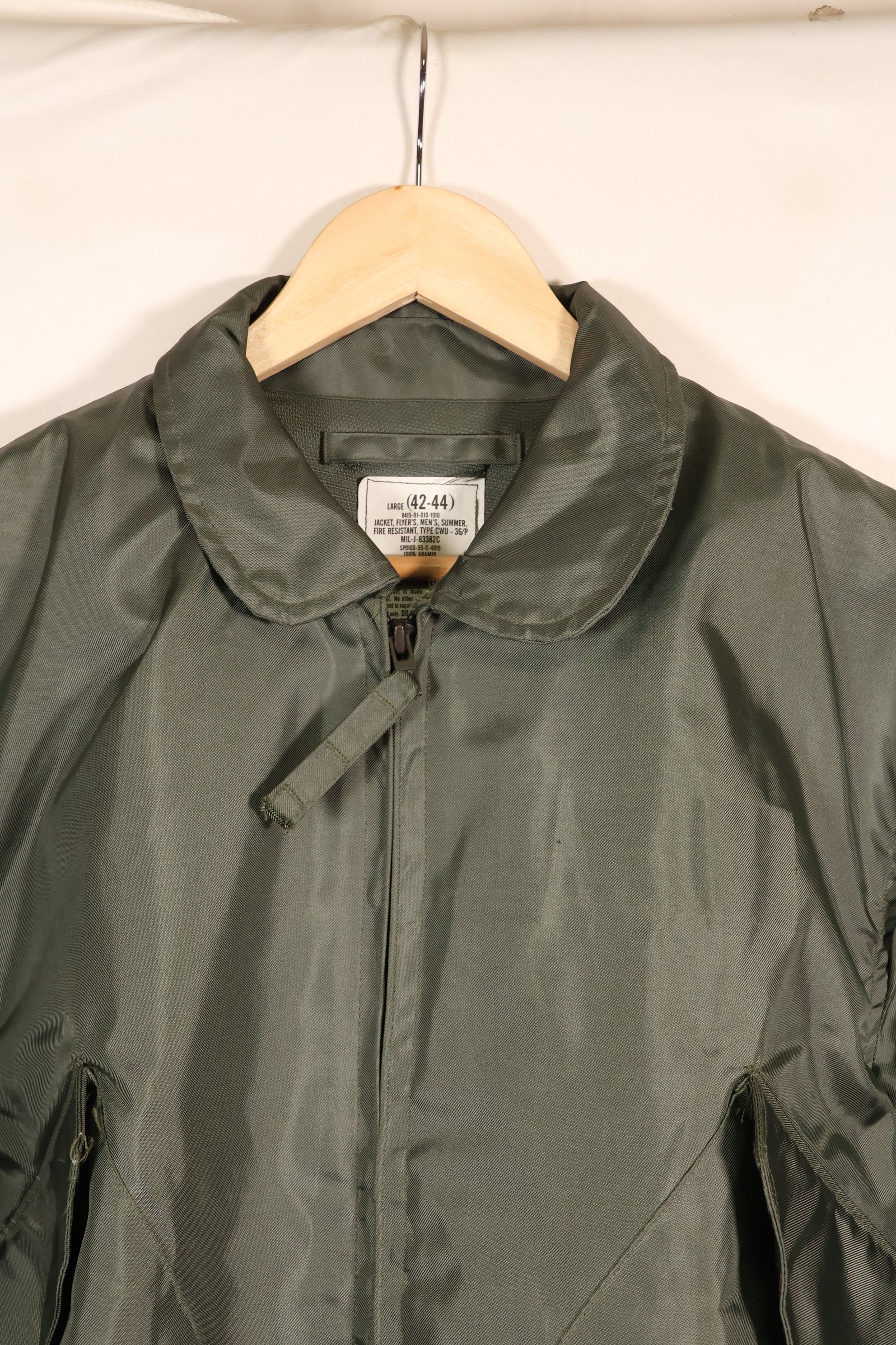 1995年契約　LARGE（42-44）　アメリカ軍　CWU-36P　フライトジャケット　ライトゾーン　中古品