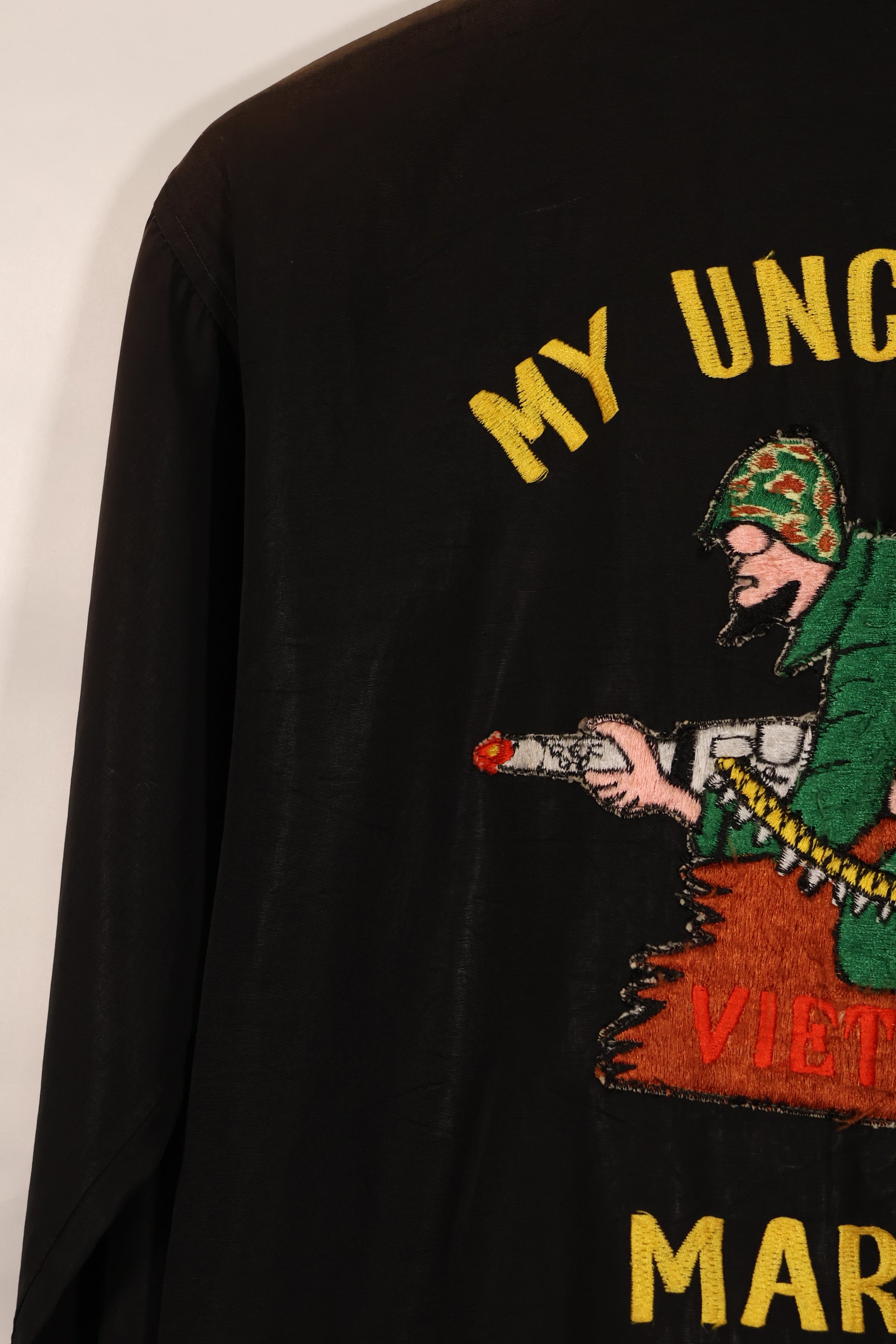 実物　推定1970年代　沖縄製　レーシングジャケット　HAMAジッパー　中古品