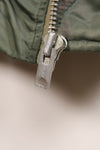 1950s, estimated size 40–42, U.S. Air Force B-15D flight jacket, modified with shearling, includes patches, used