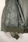 1950s, estimated size 40–42, U.S. Air Force B-15D flight jacket, modified with shearling, includes patches, used