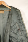 1950s, estimated size 40–42, U.S. Air Force B-15D flight jacket, modified with shearling, includes patches, used