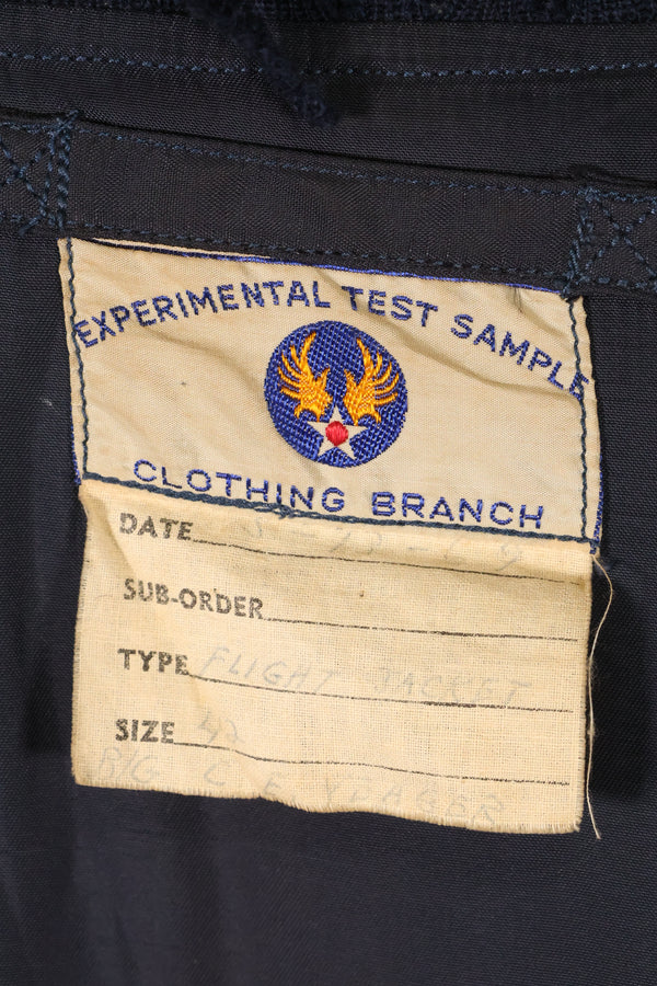 1969年　チャック・イエーガー空軍少将　テストサンプルブランチ製　フライトジャケット　徽章付