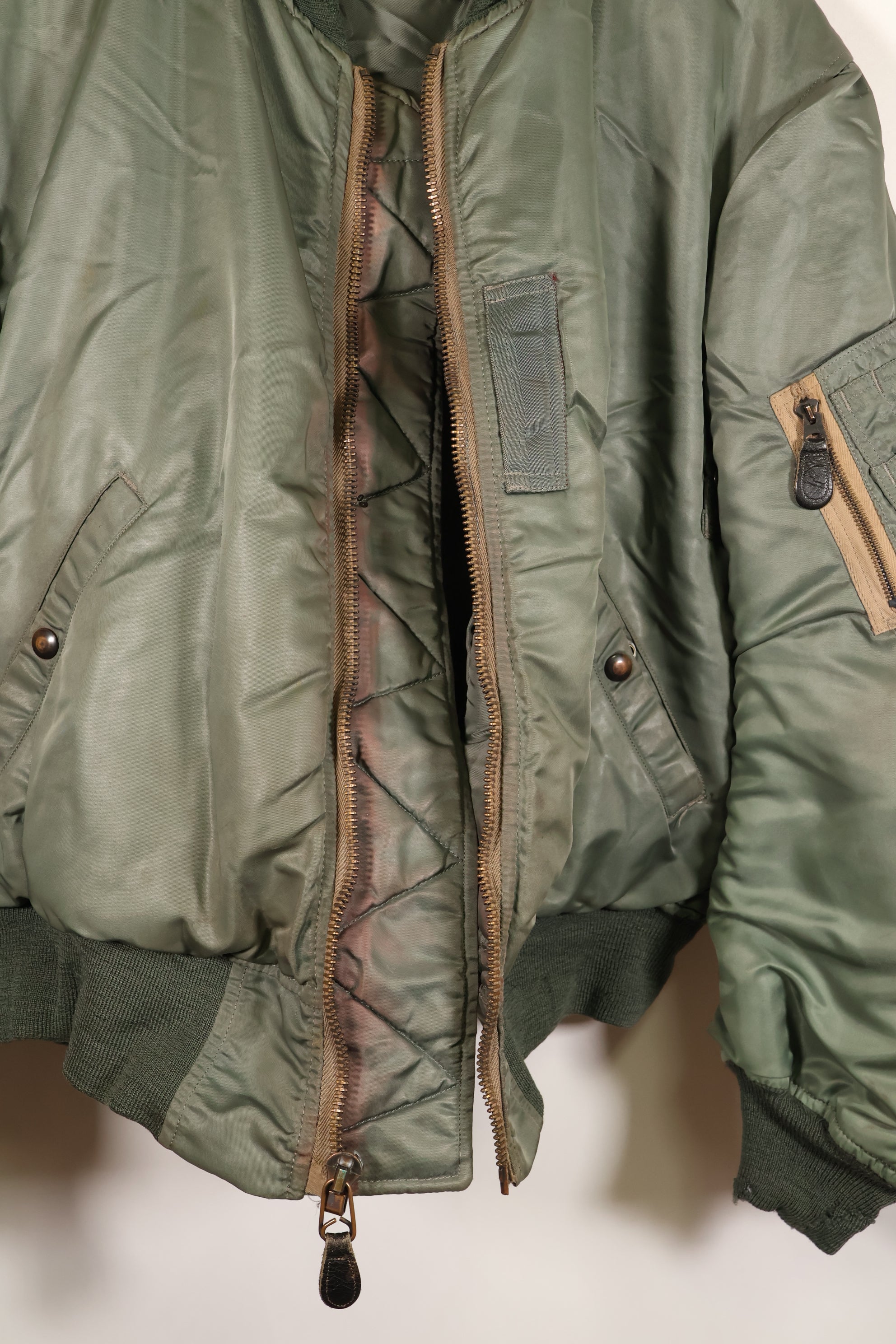 1950s LARGE U.S. Air Force Early Model MA-1 Flight Jacket, Intermediate, Used, Grade B