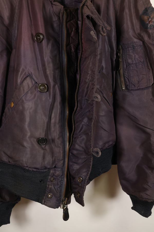 1950s LARGE U.S. Air Force N2-A Flight Jacket (Modified Hood) - Used
